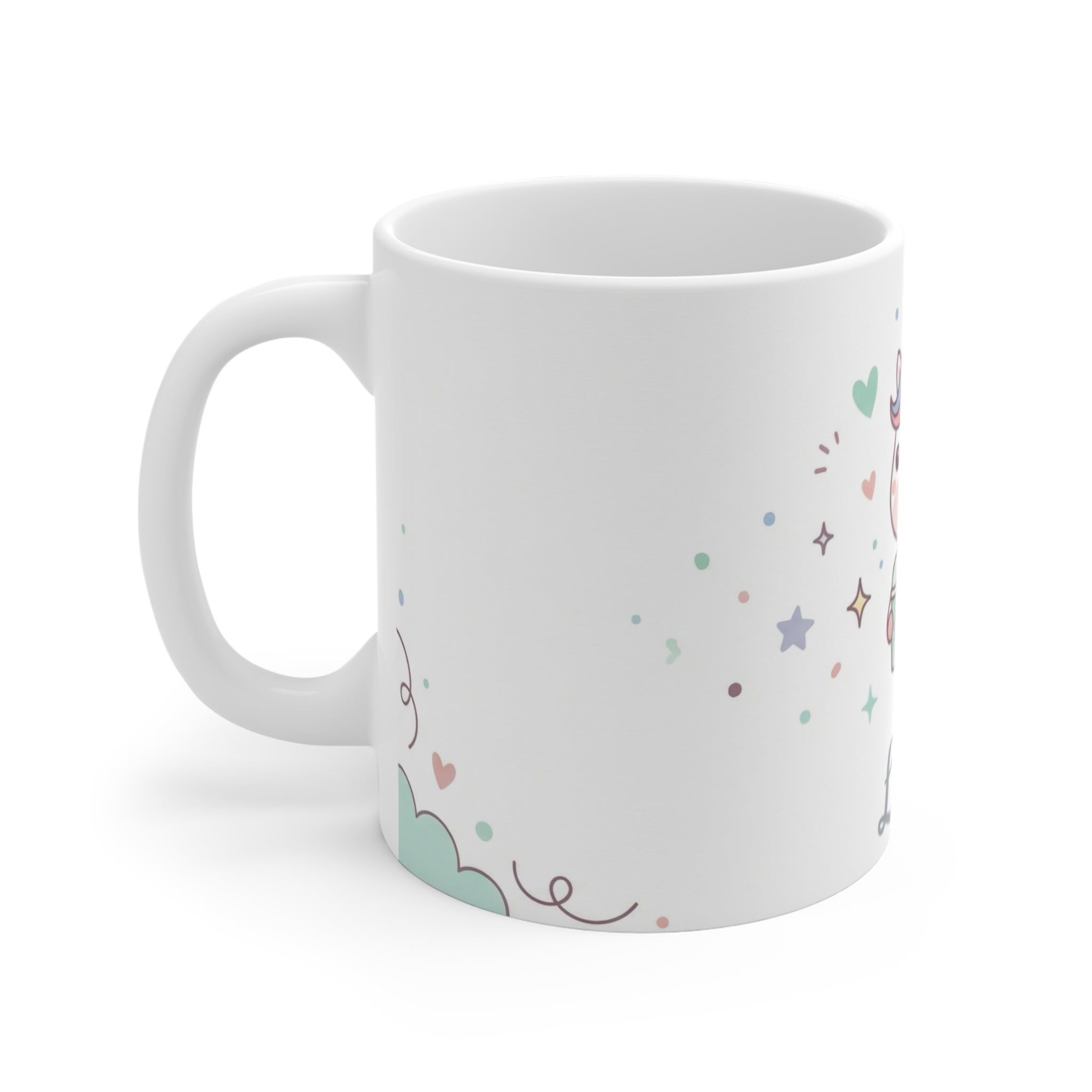Personalized Unicorn Mug – Cute Pastel Name Coffee Cup (11oz)