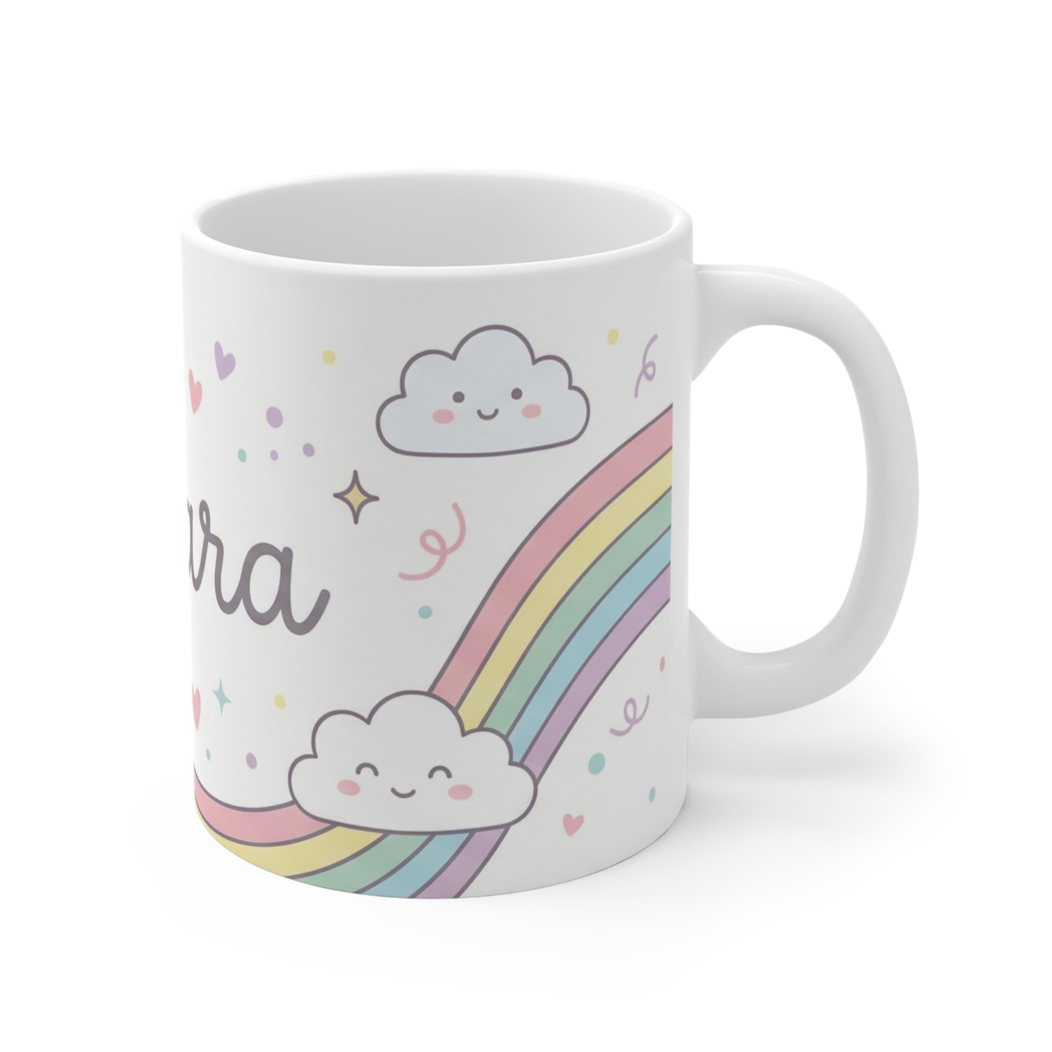 Personalized Unicorn Rainbow Mug — Custom Name 11oz
