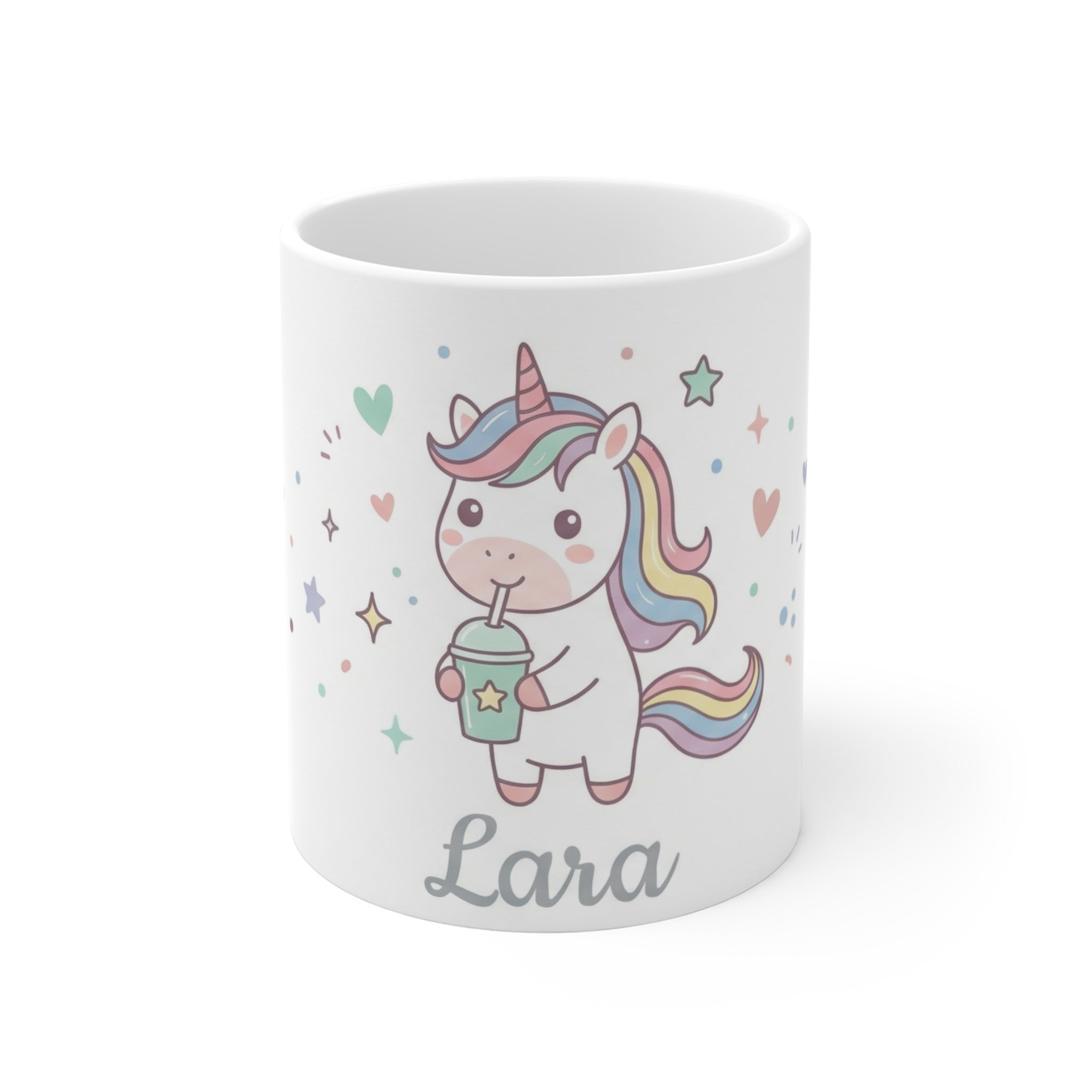 Personalized Unicorn Mug – Cute Pastel Name Coffee Cup (11oz)