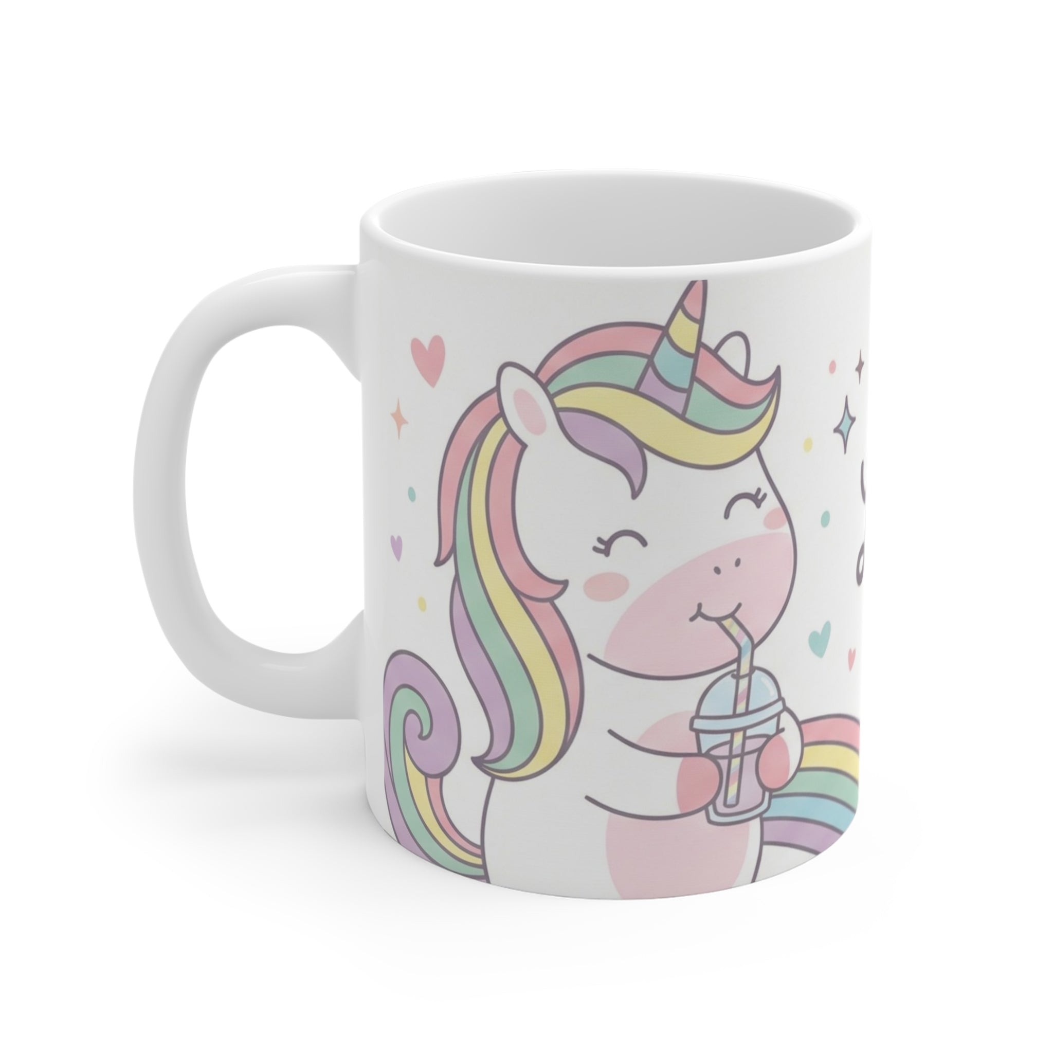 Personalized Unicorn Rainbow Mug — Custom Name 11oz